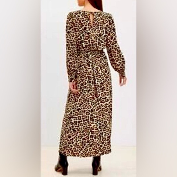 LOFT Leopard Print Maxi Dress - Picture 2 of 12